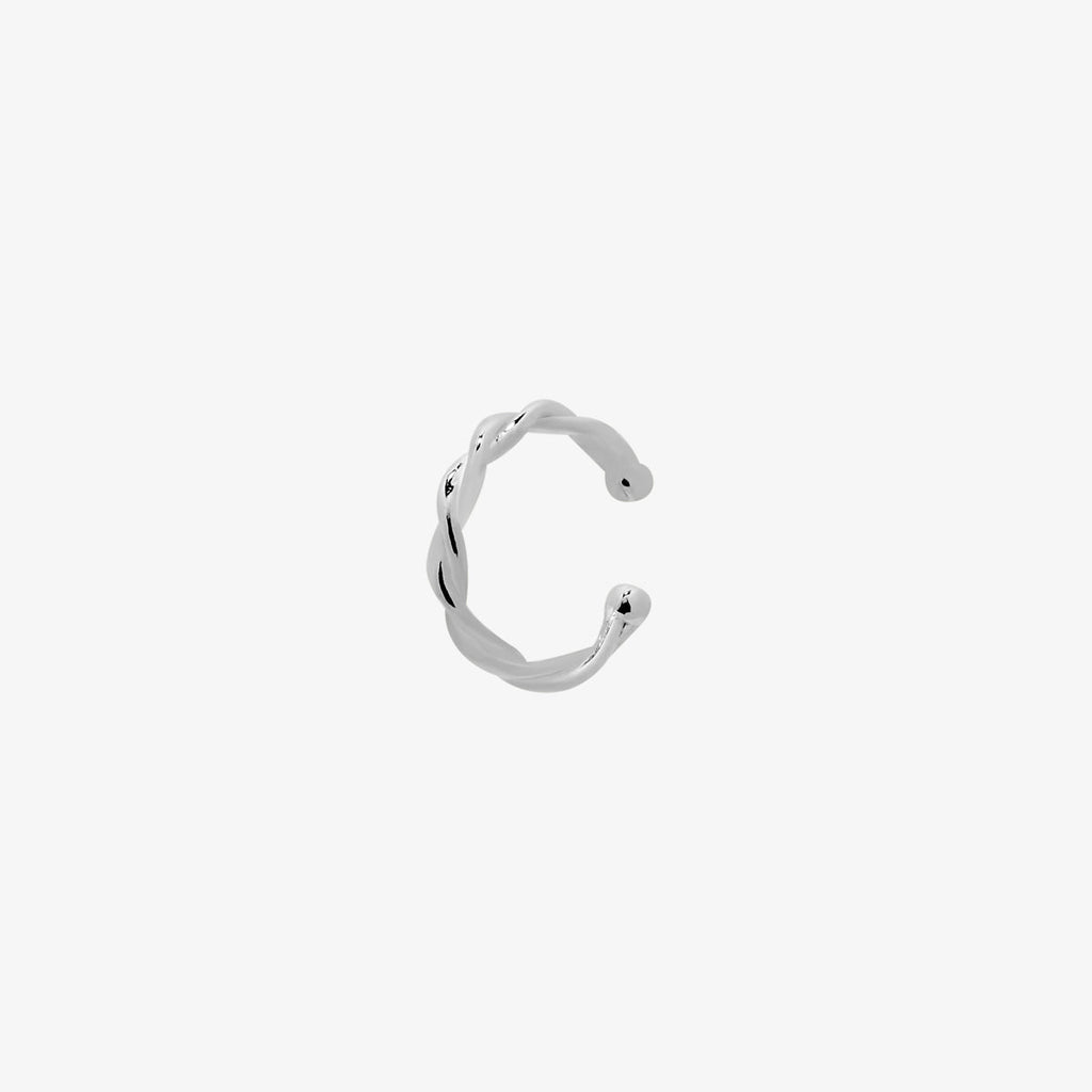 Offener Ear Cuff – Silberglanz