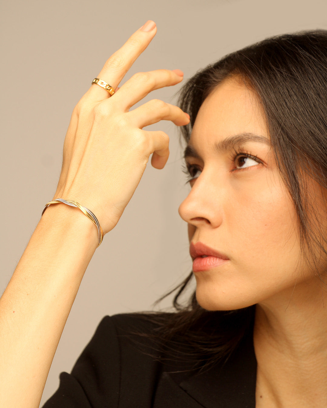 Asia Armband – Gold & Pearl