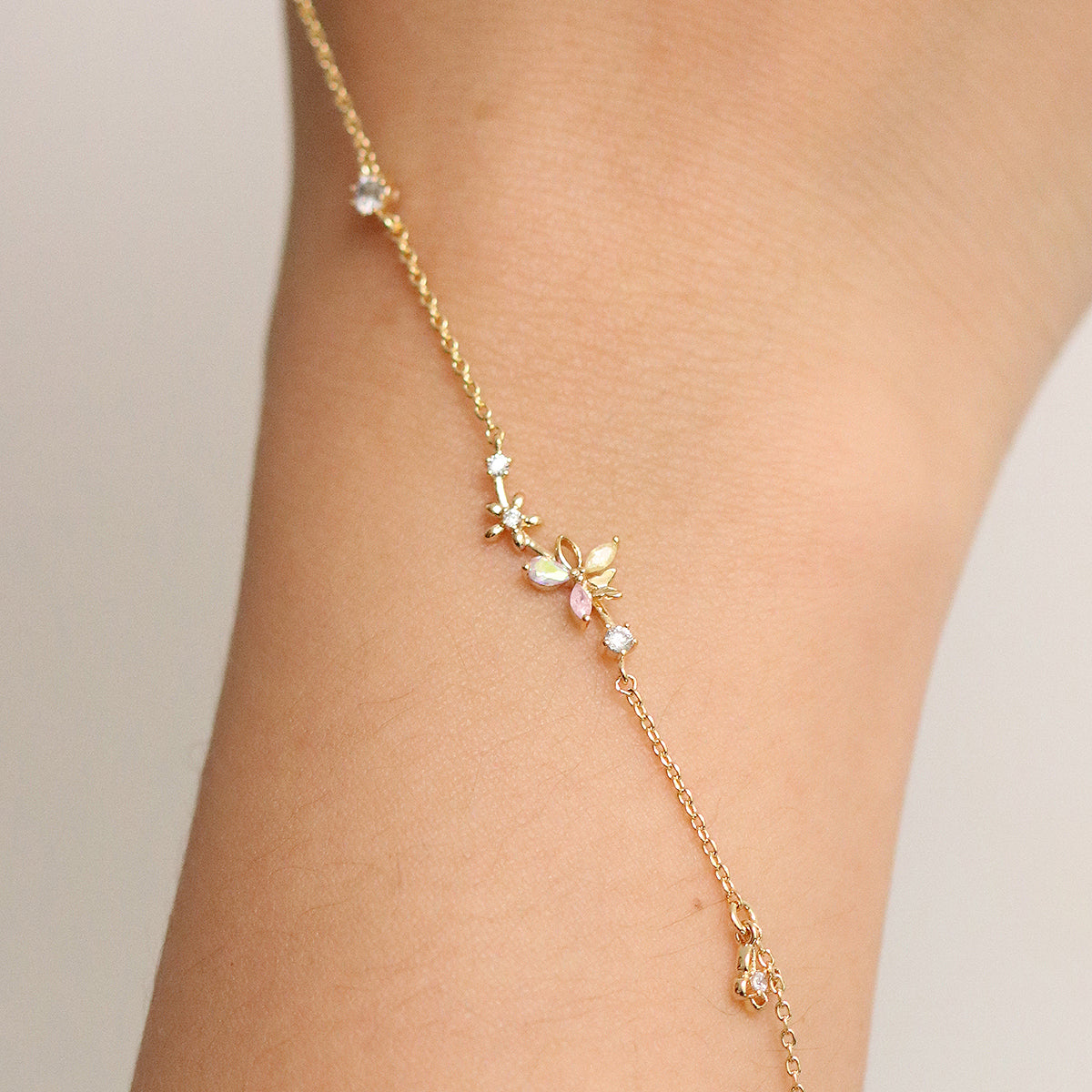 Schmetterlingsarmband Crystal Bloom