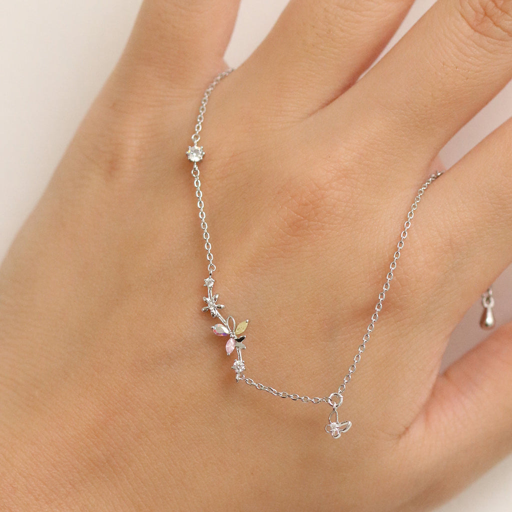 Schmetterlingsarmband Crystal Bloom