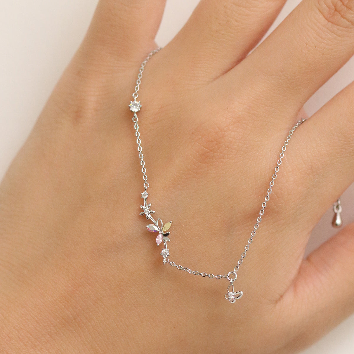 Schmetterlingsarmband Crystal Bloom