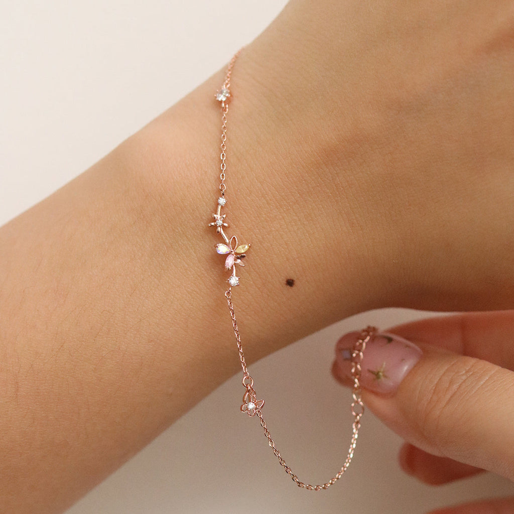 Schmetterlingsarmband Crystal Bloom