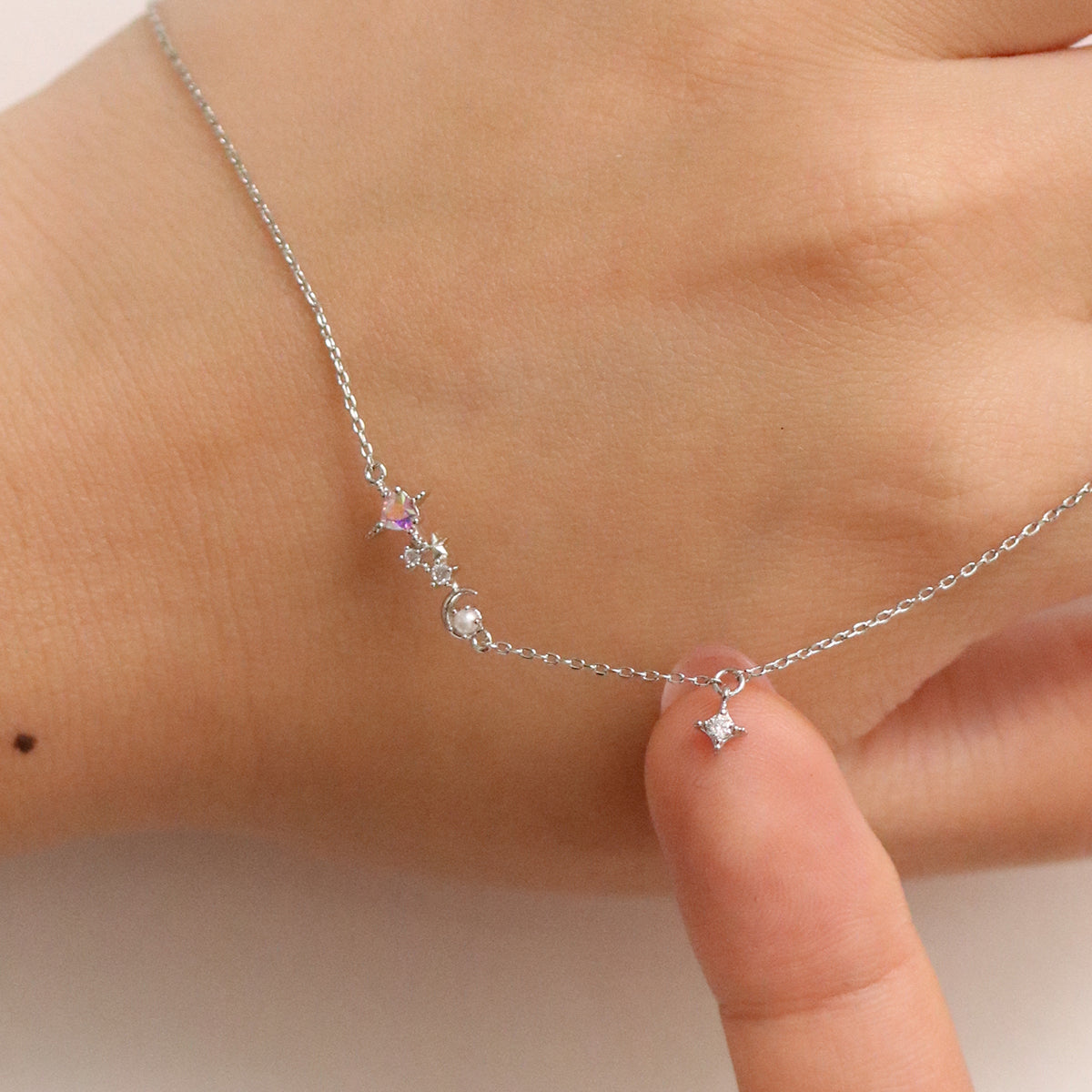 Perlenarmband Smoky Topaz