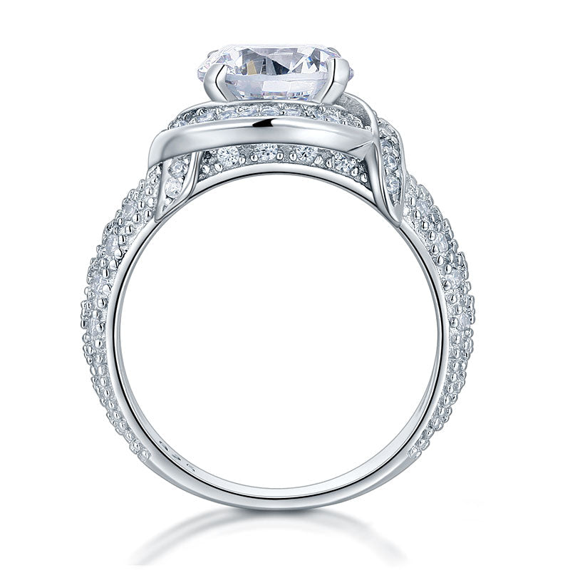 Vintage Art Deco Ring – 925er Silber mit funkelndem Zirkonia